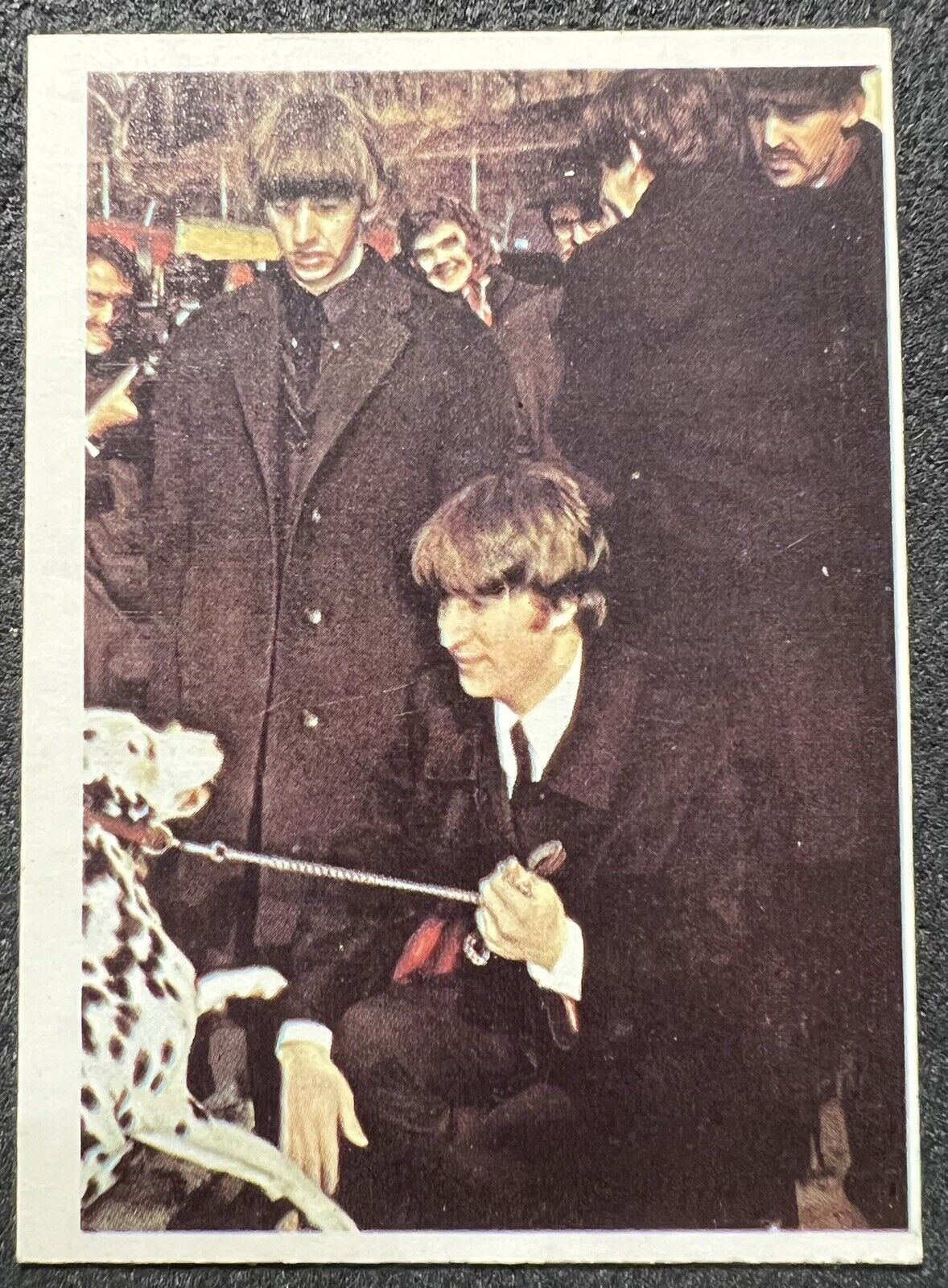 1964 TOPPS THE BEATLES COLOR CARD (JOHN& RINGO) #32 EX/NM OC