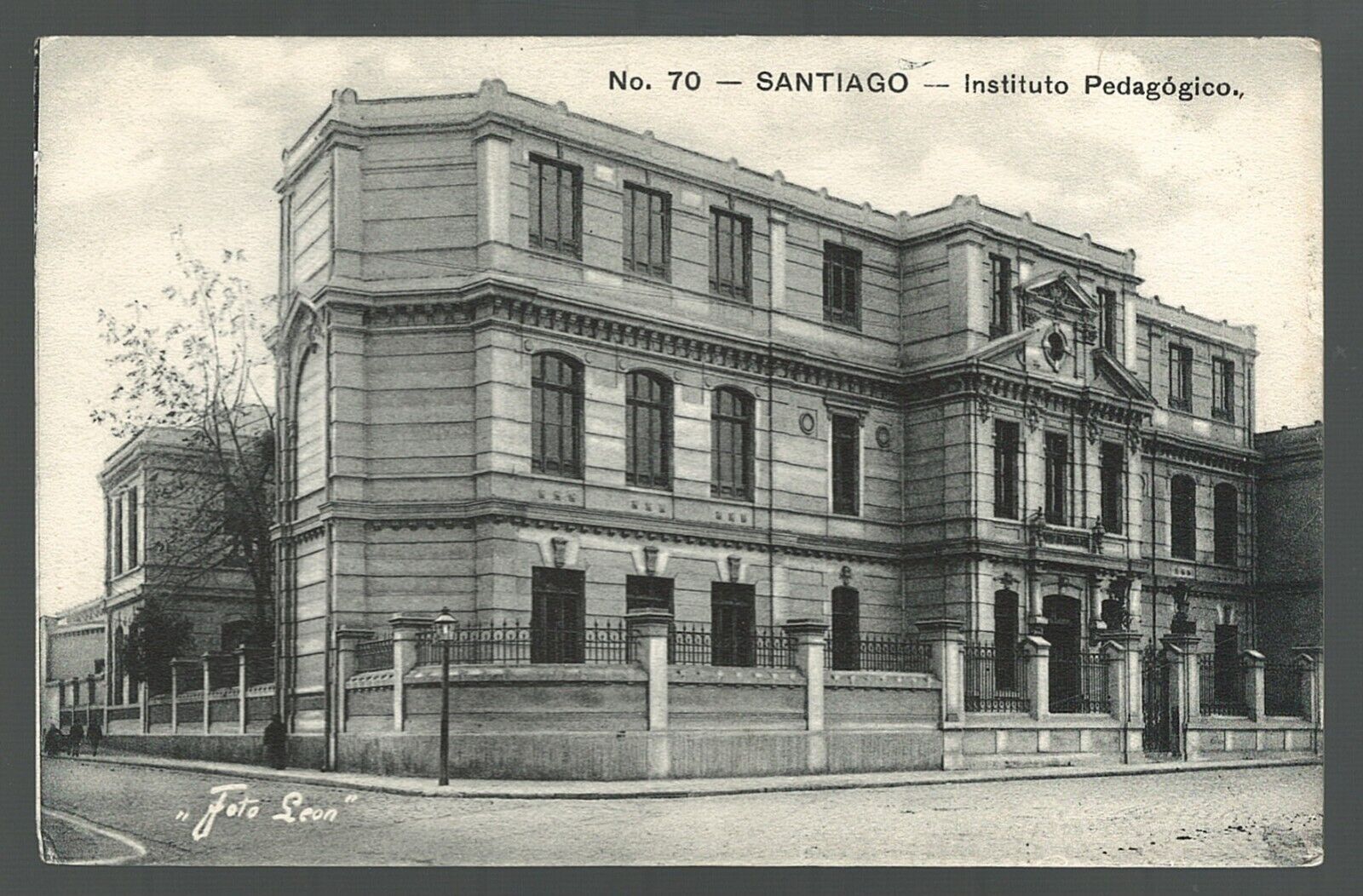Postcard Santiago Chile Institute of Teaching Building c1905