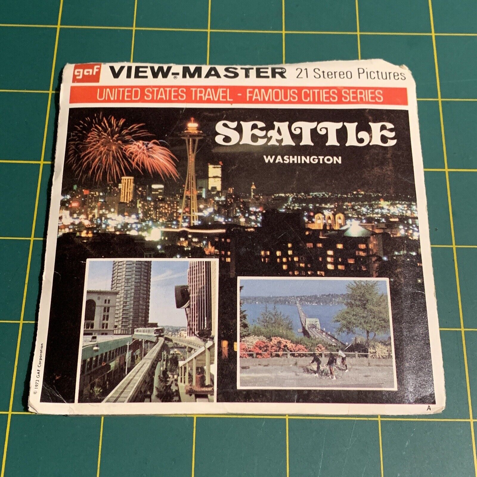 Gaf A274 Seattle Washington Famous Cities Series view-master Reels Packet 2D