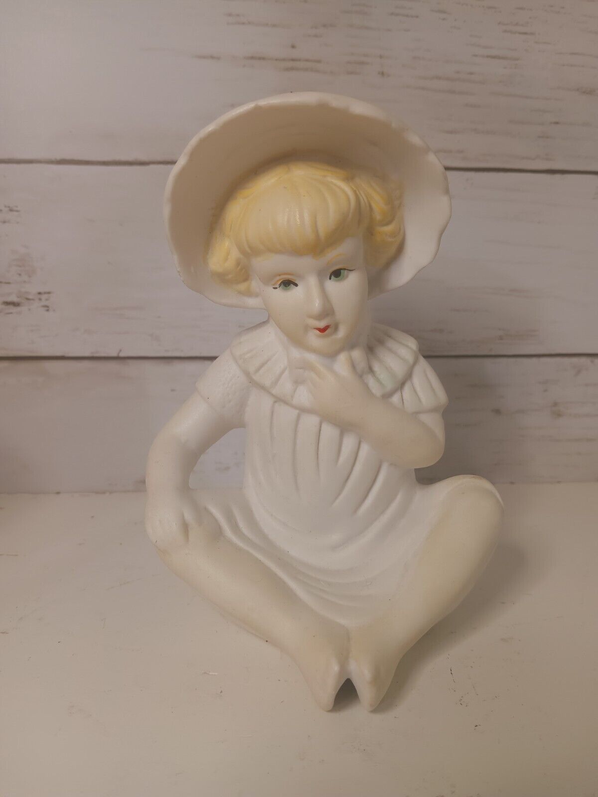 Piano Sitting Baby Porcelain Girl Vintage