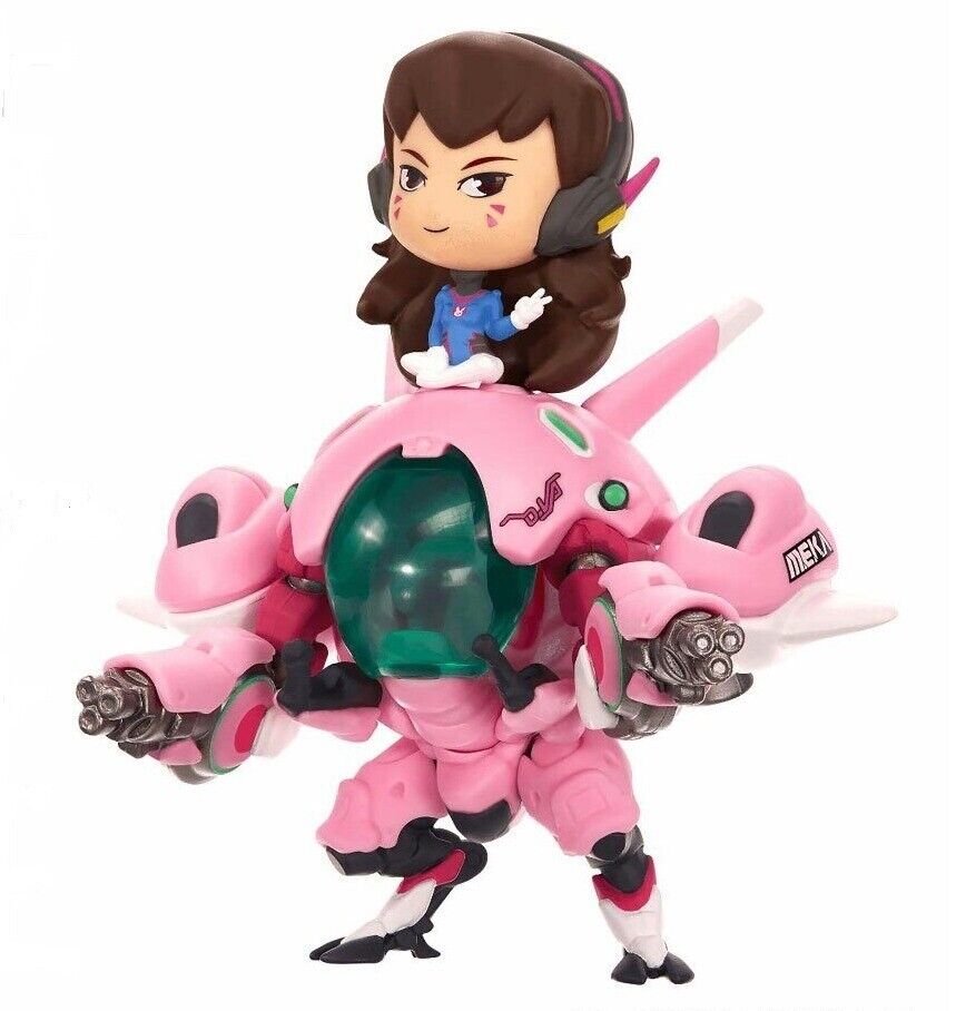 OVERWATCH Cute But Deadly D.Va and MEKA Figure Blizzard Authentic Goods
