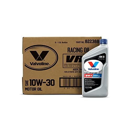 MOTOR OIL High Performance High Zinc VR1 Racing SAE 10W-30 1 QT 6ct VALVOLINE