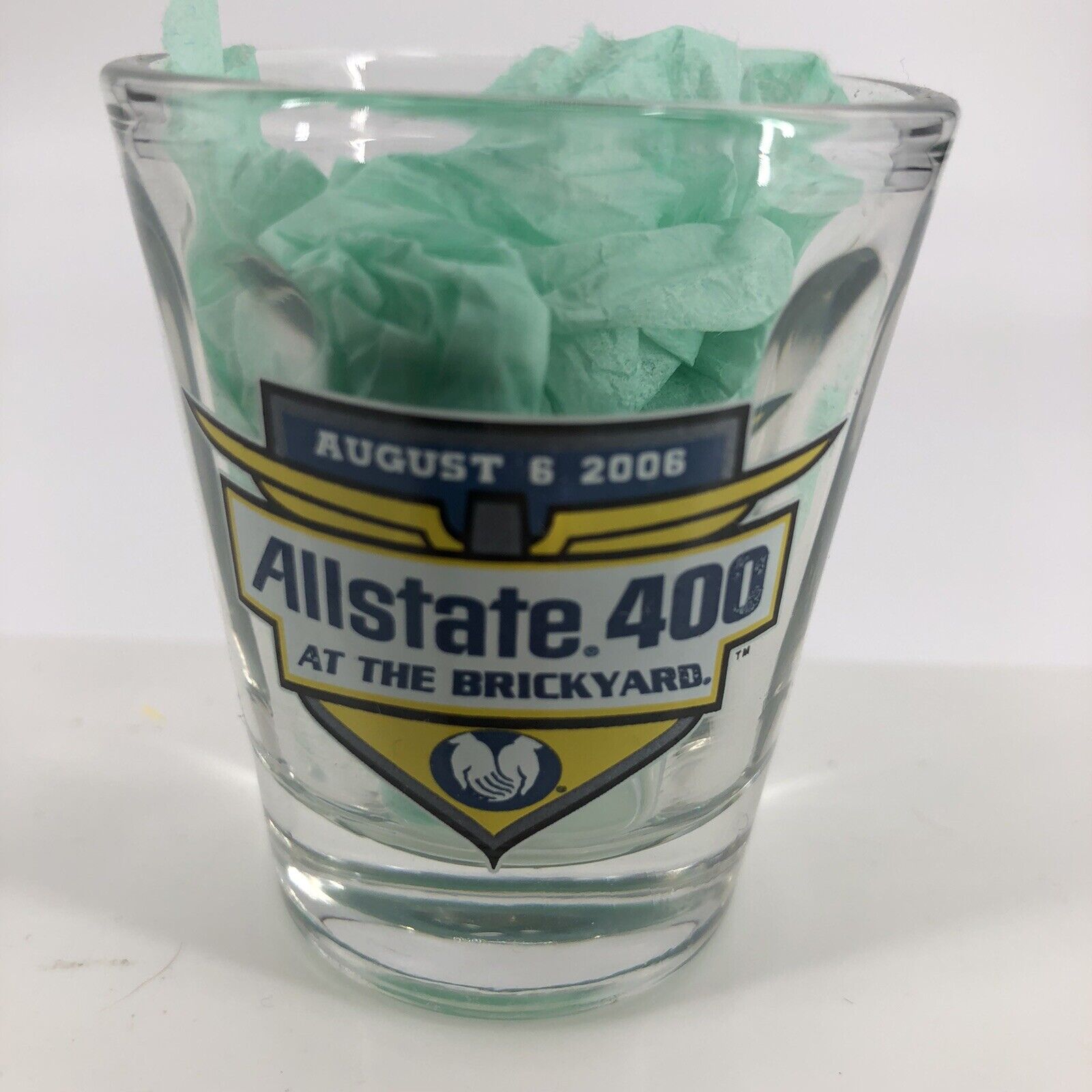 2006 Allstate Brickyard 400 NASCAR Shot Glass - Indianapolis Motor Speedway