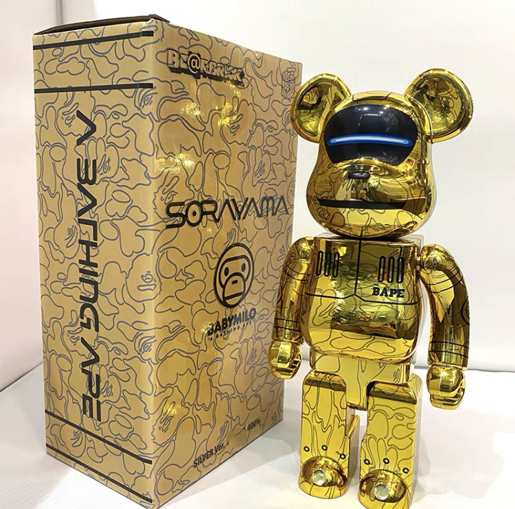 Ape man BAPE Art Ornament Toy Action Figure Home Deco Gift Bearbrick400% 28cm