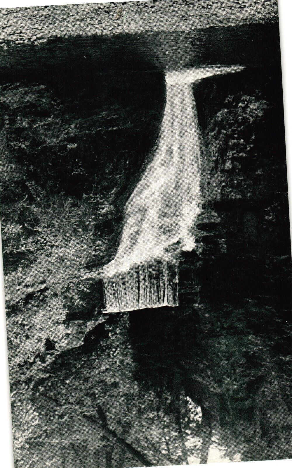 Lower Falls, Buck Hill Falls Poconos Pennsylvania Divided Postcard Unused c1940