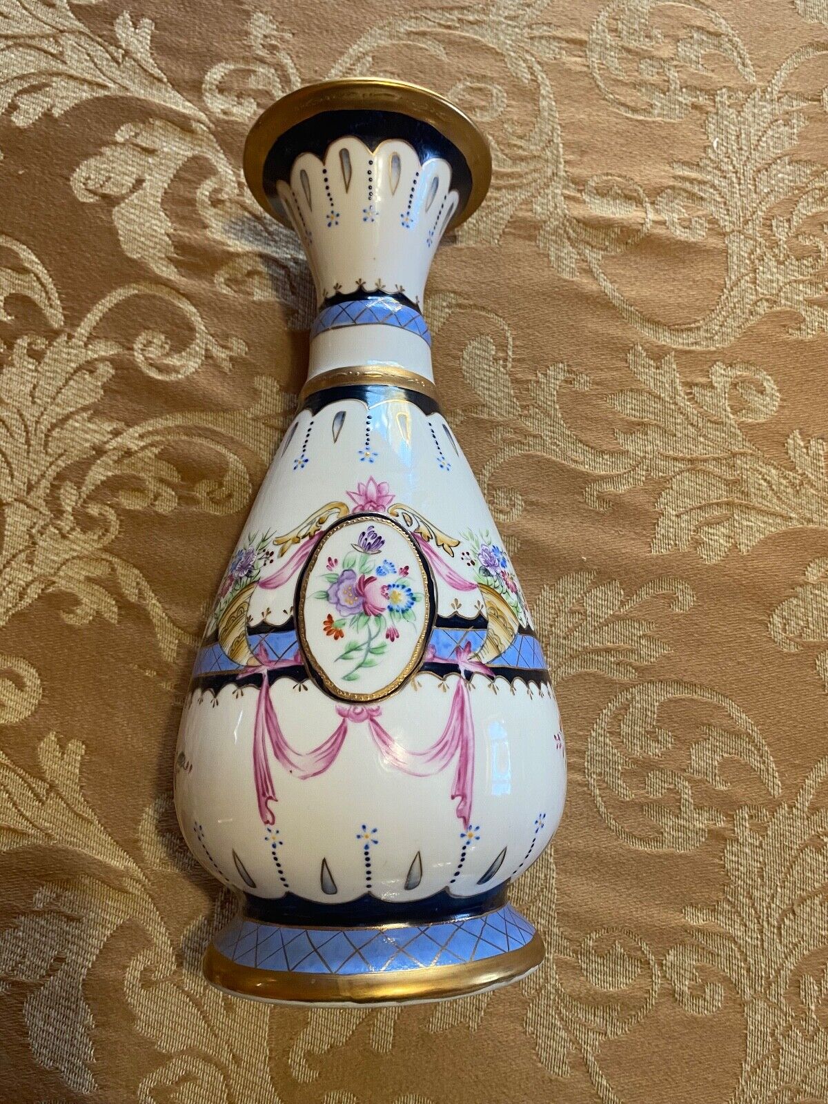 Stunning Hand Painted Vase Signed Limoges