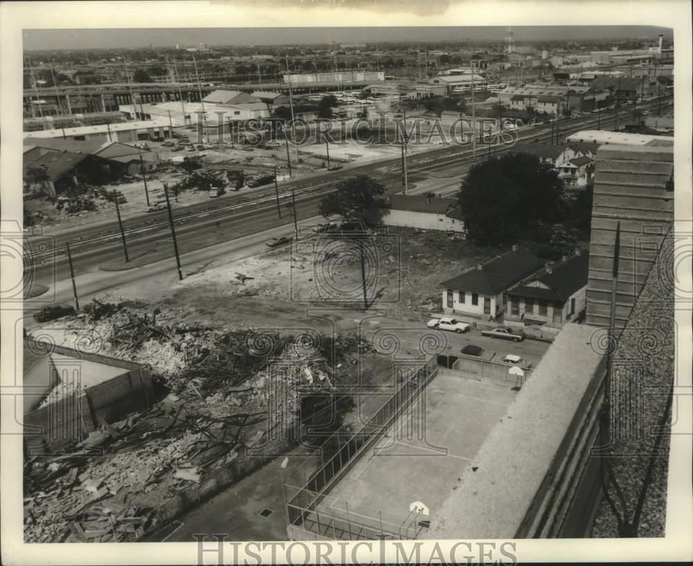 1970 Press Photo View from Louisiana State University Medical Residence Hall.
