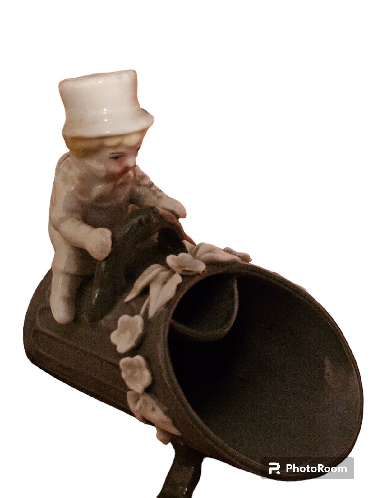 Antique German Porcelain Fairing Conta & Boehme Mr Top Hat