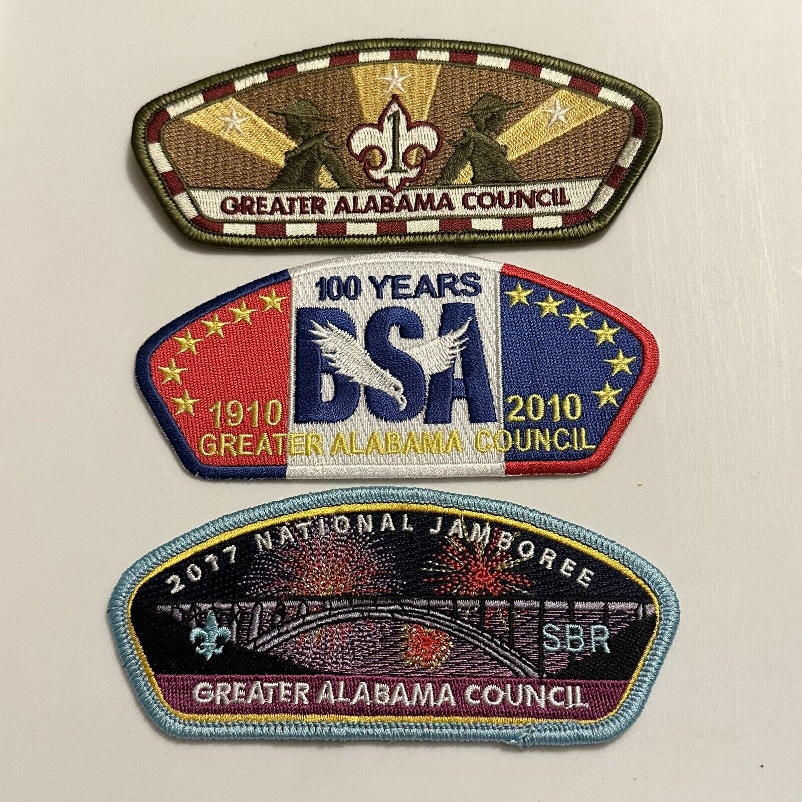 Lot Of 3 Greater Alabama Council CSP Boy Scout Patches