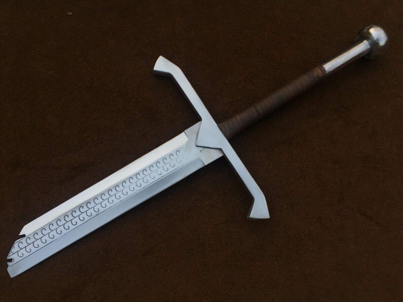 Custom Handmade 1095 Carbon Steel Broken Sword, Art Sword, Stencil Engraved, Art