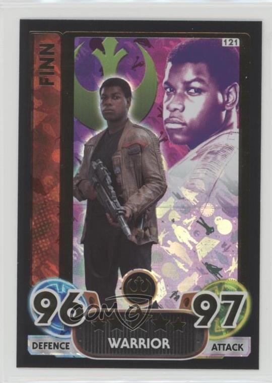 2015-16 Topps Star Wars: Force Attax Trading Card Game Extra Finn #121 0w6