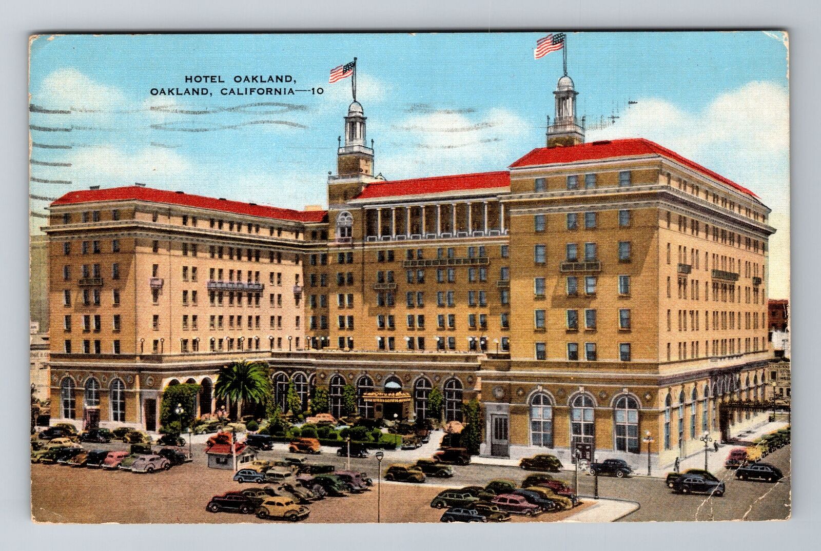 Oakland CA-California, Hotel Oakland, Advertising, Vintage c1946 Postcard