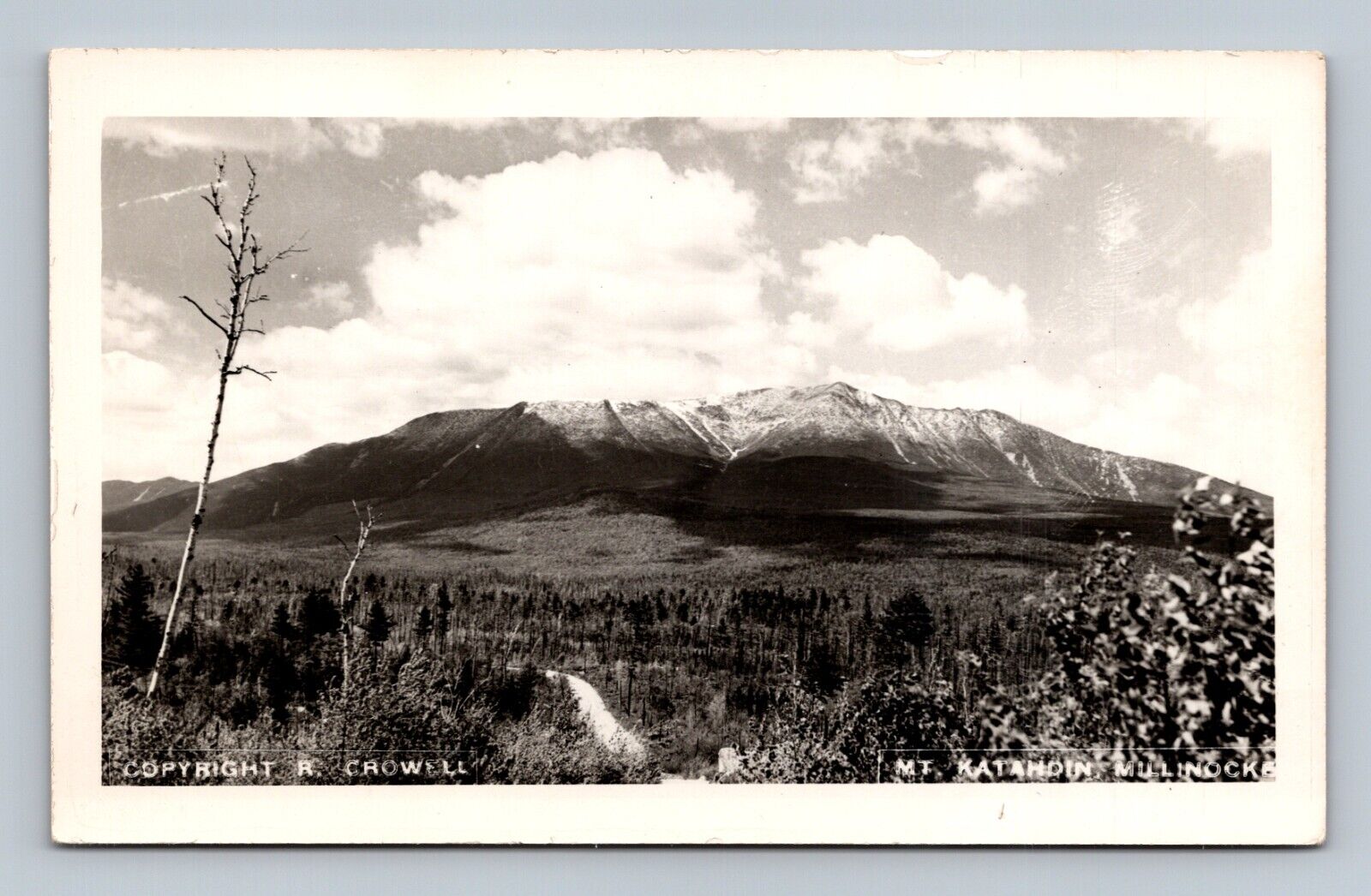 Mt. Katahdin Millinocket ME RPPC Photo Postcard