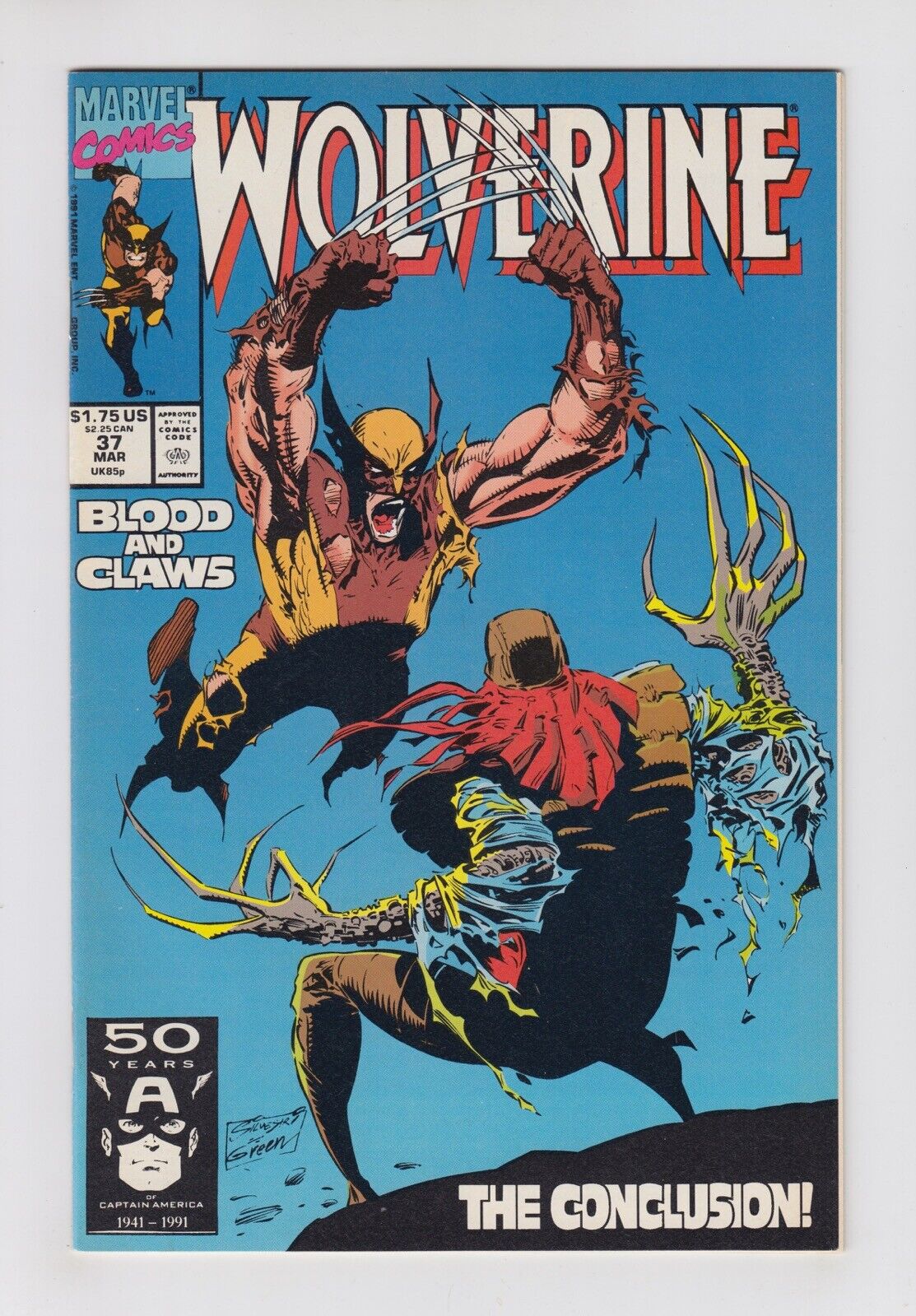 Wolverine 37 9.0 1988 1st Ongoing Series Deadpool Movie X-Men Combine Ship