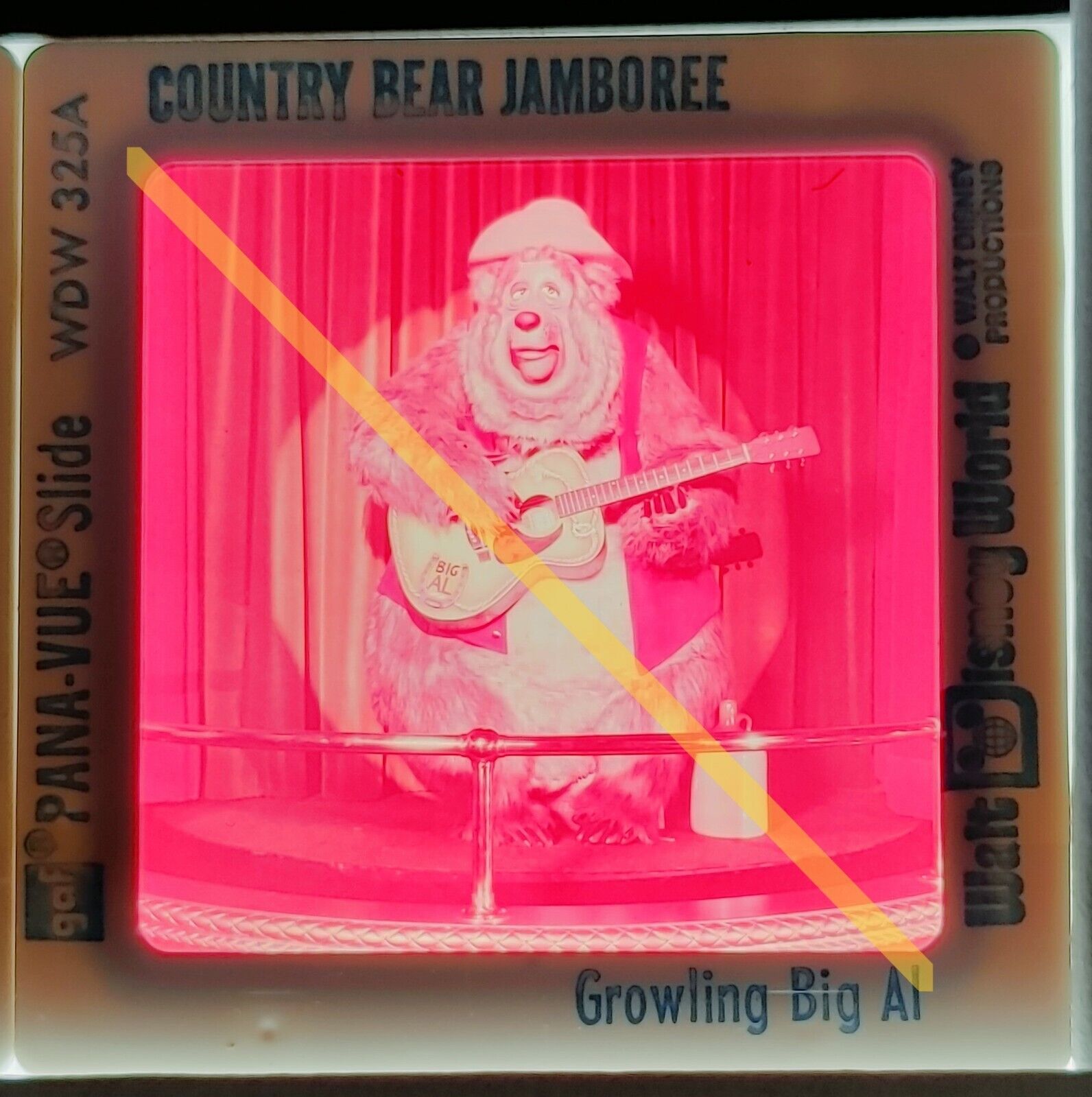 Vintage 35mm Slides Pana-Vue Disney World Country Bear Jamboree Lot of 5 #22196