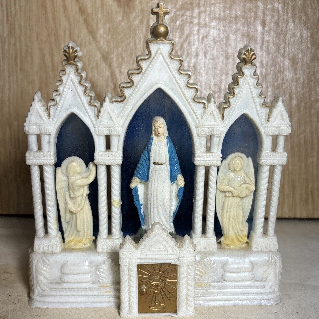 Vintage 1950’s Catholic Church Miniature Plastic Altar