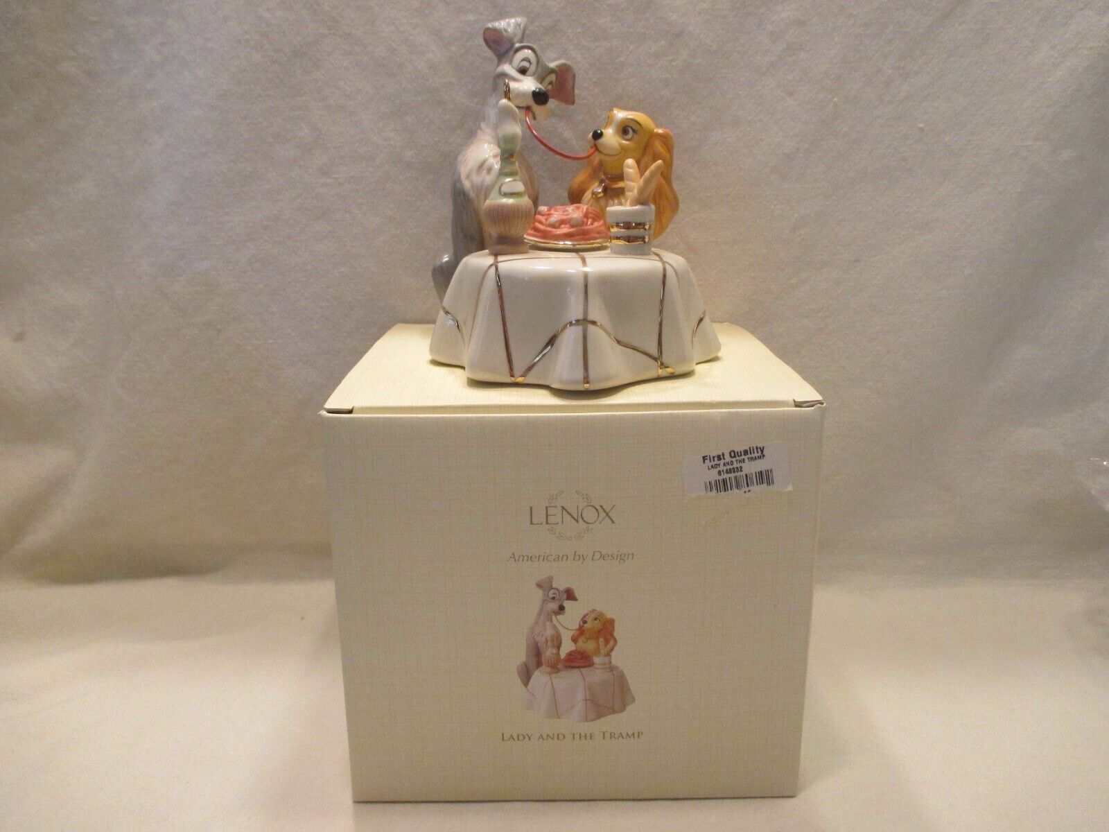 Lenox Disney Showcase Collection Lady and the Tramp Figurine with Box