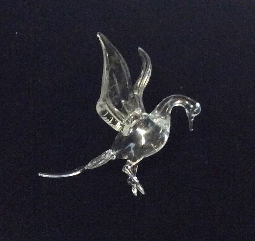 Michael Dorofee 1986 Flying Goose Art Glass Ornament Signed and Dated Sz: 3-3/8\