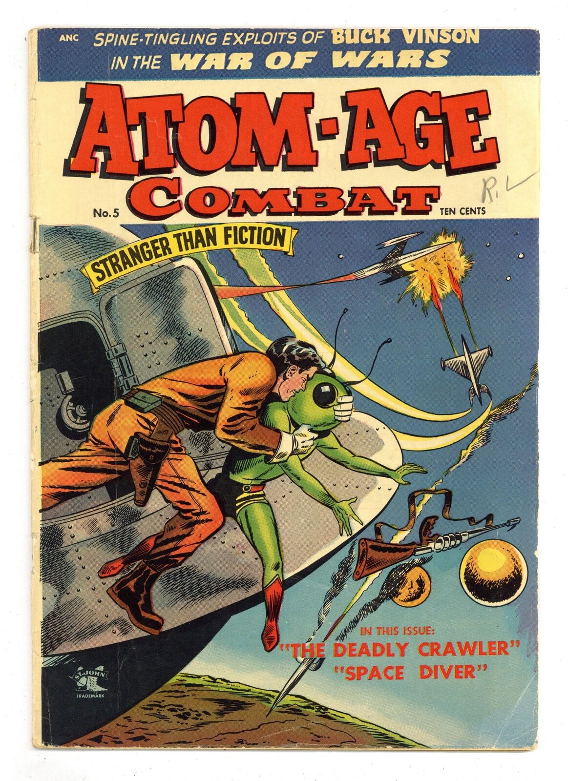 Atom Age Combat #5 VG- 3.5 1953