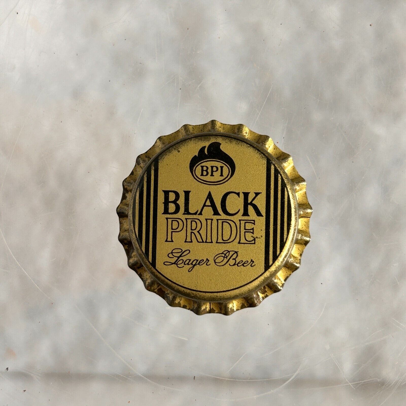 Vtg U.S. Black Pride Beer Bottle Cap. Black community Marketing Advertising