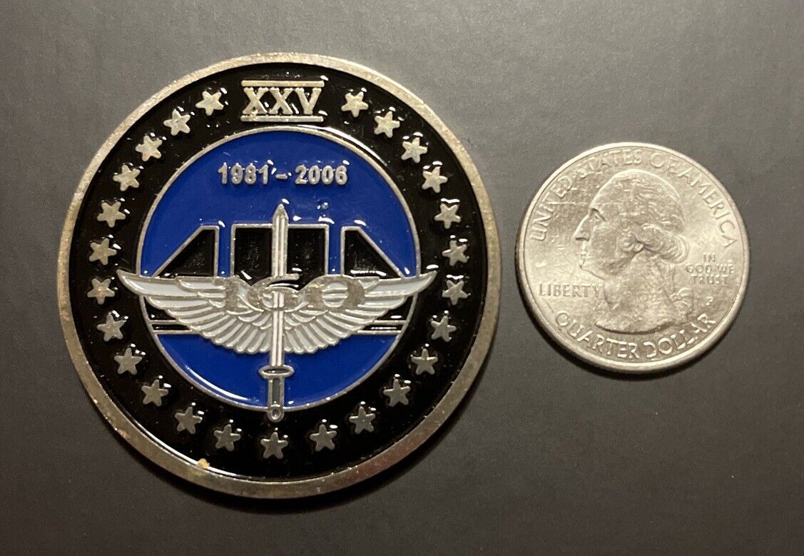 160th Special Operations Aviation Night Stalkers 25th Anniversary Challenge Coin