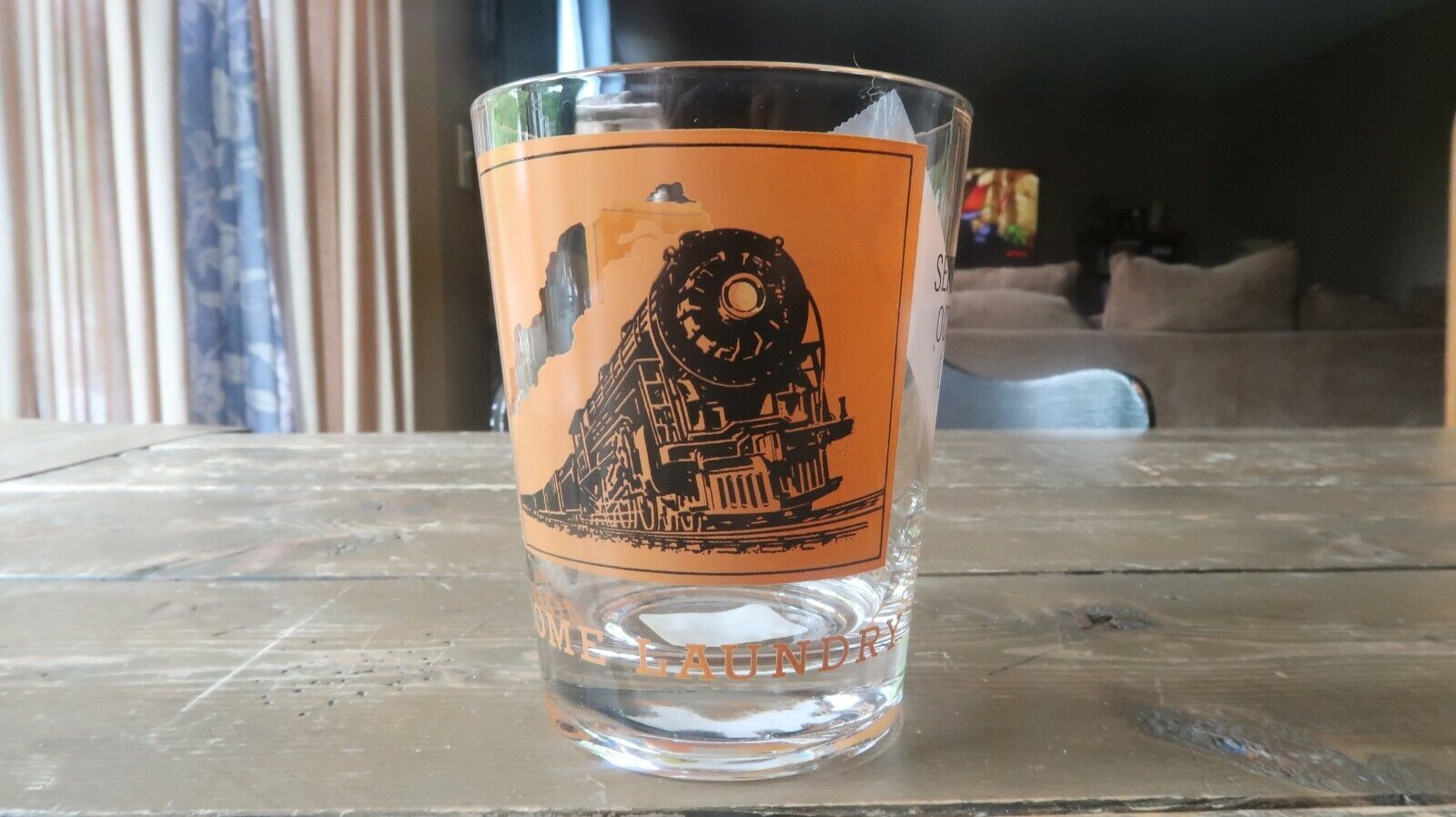 Rare 1966 GE Success Express Railroad Train Drinking Glass GENERAL ELECTRIC
