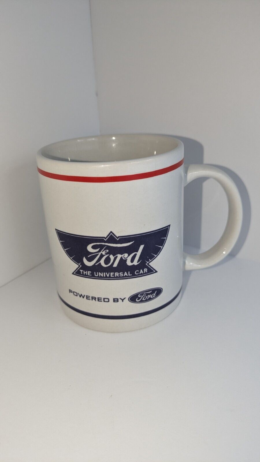 Ford Motor Co Powered by Ford Blue Wing Emblem Coffee Cup