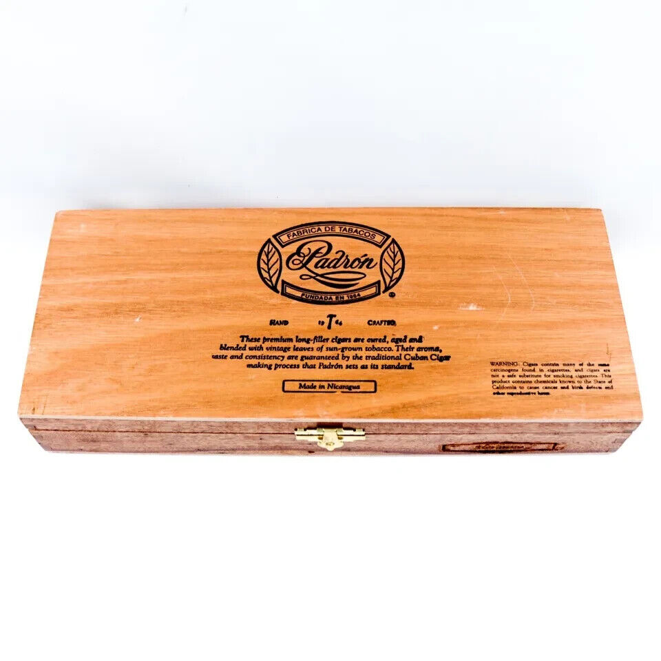 Padron Hermoso 1964 Empty Wooden Cigar Box 11.75\