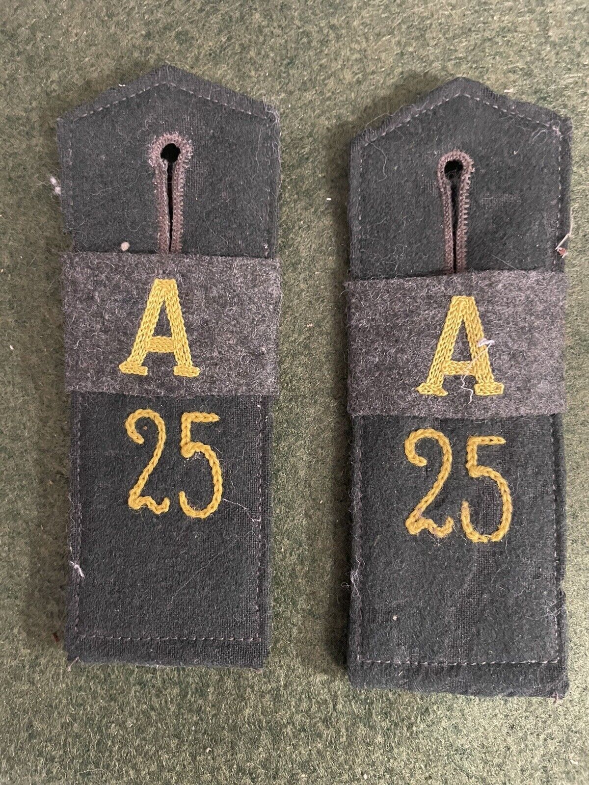 WW2 Original German Signal Academy shoulder board pair