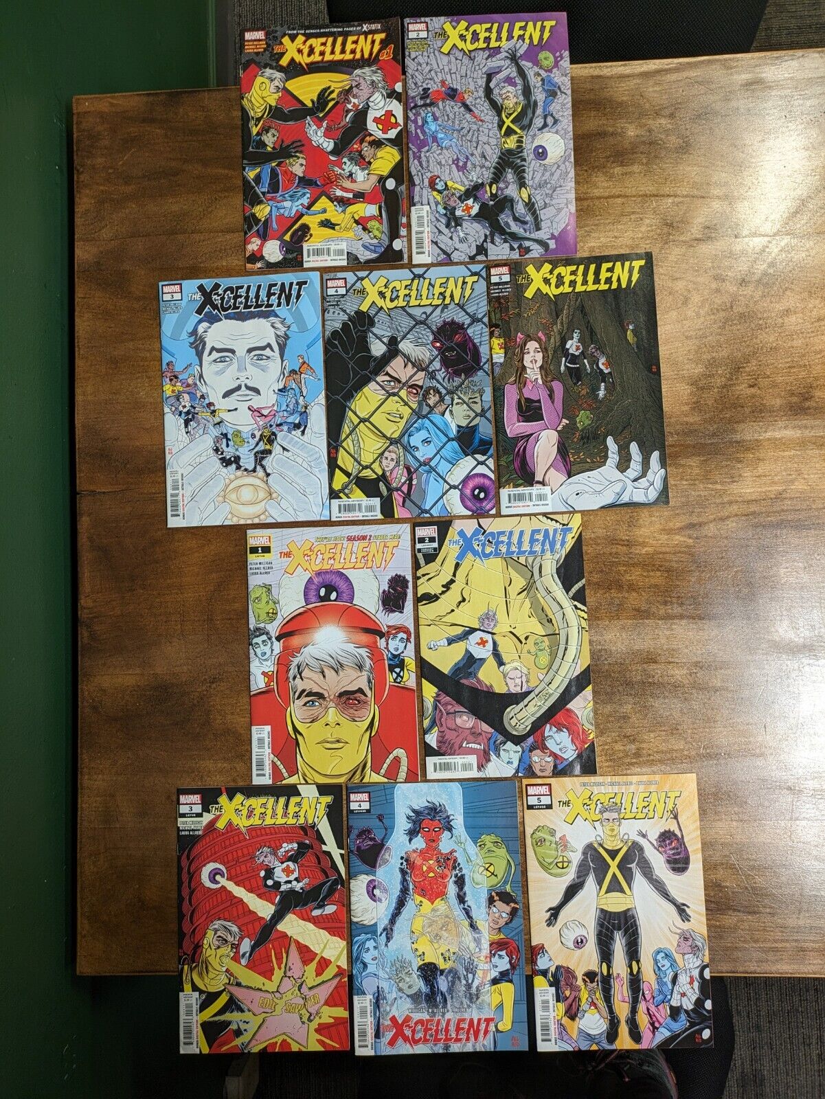 Marvel The X-Cellent Season 1 & 2, 1-5 Each (10 Books Total)- Set Lot Run Comics