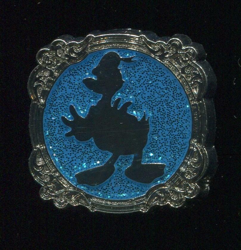 HKDL Hong Kong Mickey\'s Magic Draw Silhouette Donald Duck Disney Pin
