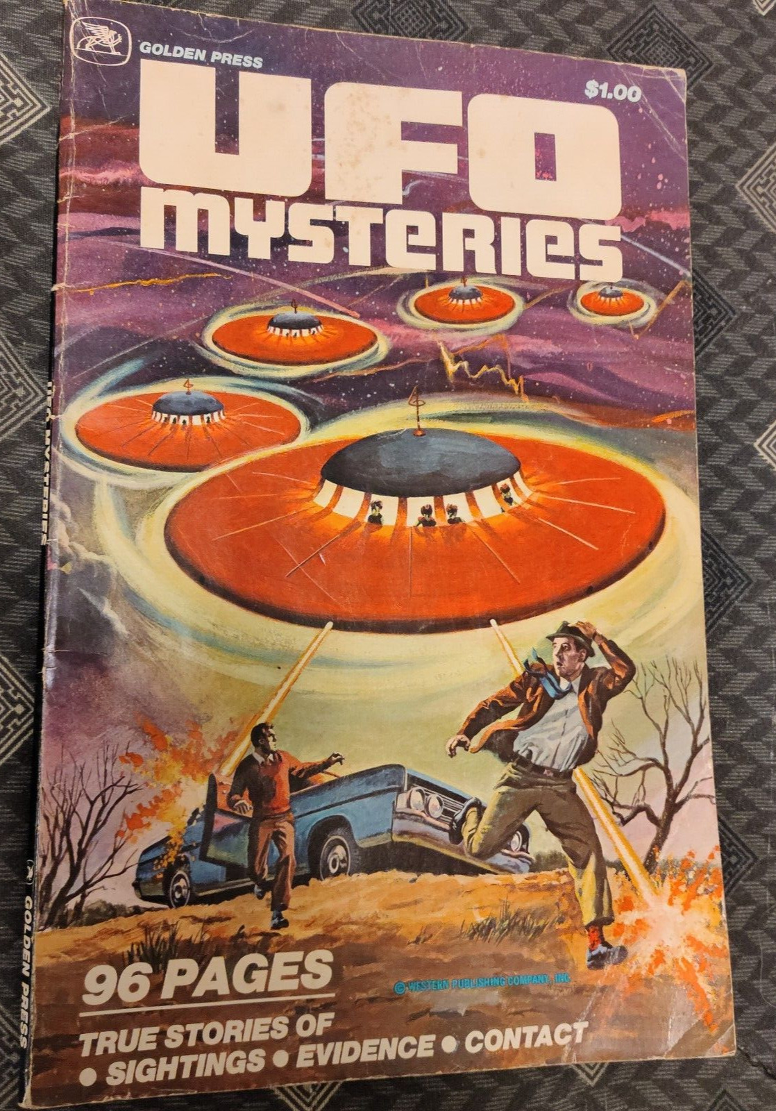 UFO Mysteries Vol 2 1976 True Comic Stories Of UFO Sightings. Golden Press Book