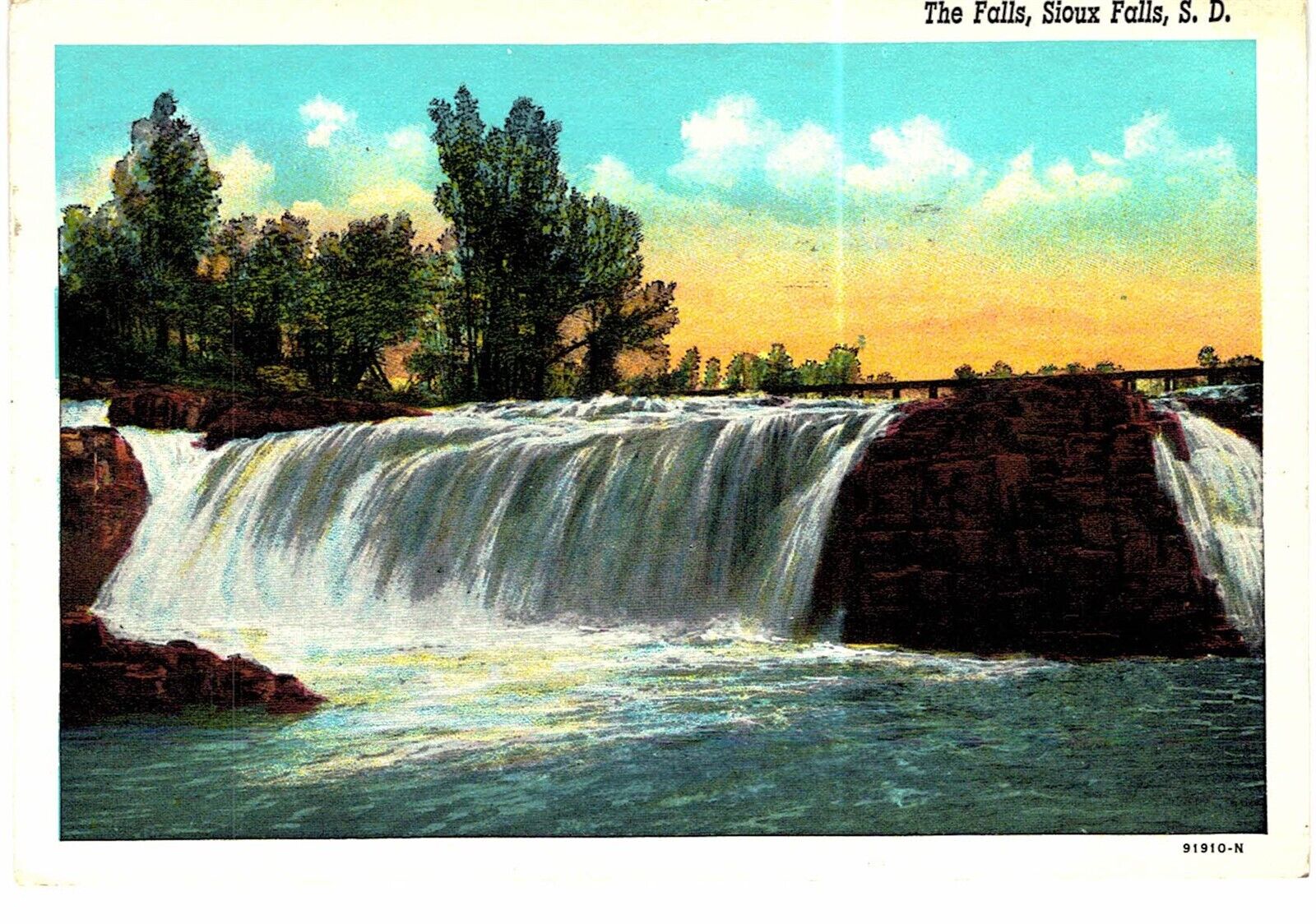 Sioux Falls The Falls 1955 SD