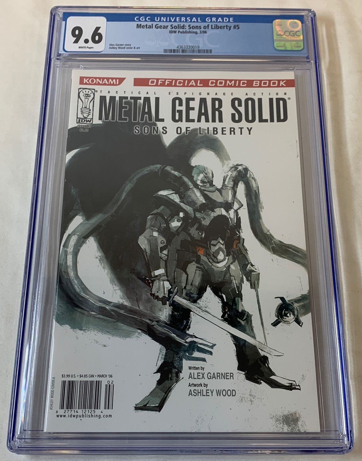 2006 IDW video game comic METAL GEAR SOLID SONS OF LIBERTY #5 ~ CGC 9.6