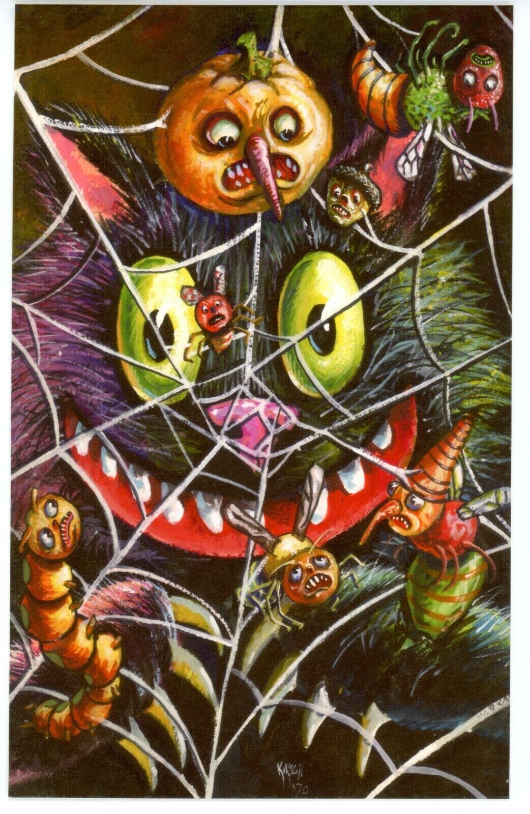 Matthew Kirscht Halloween Postcard Shiverbones \