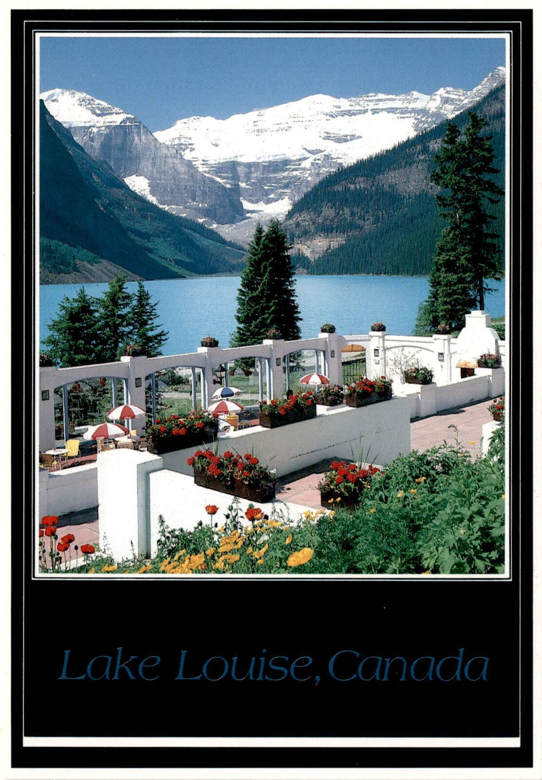 Lake Louise, Banff National Park, Canadian Rockies, turquoise glacial Postcard