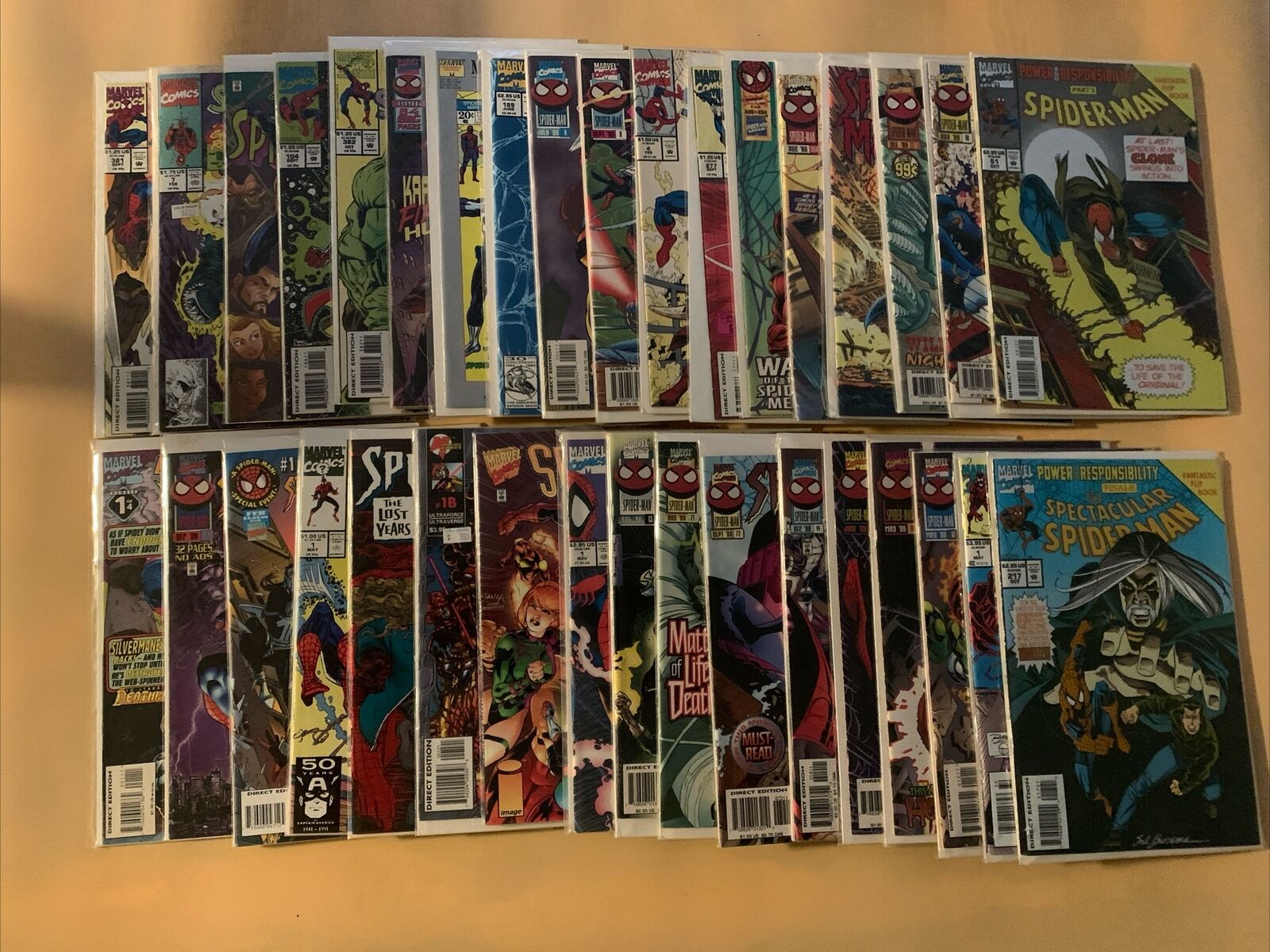 Spider-Man 90s Comic Lot Huge 35 Issue Lot 