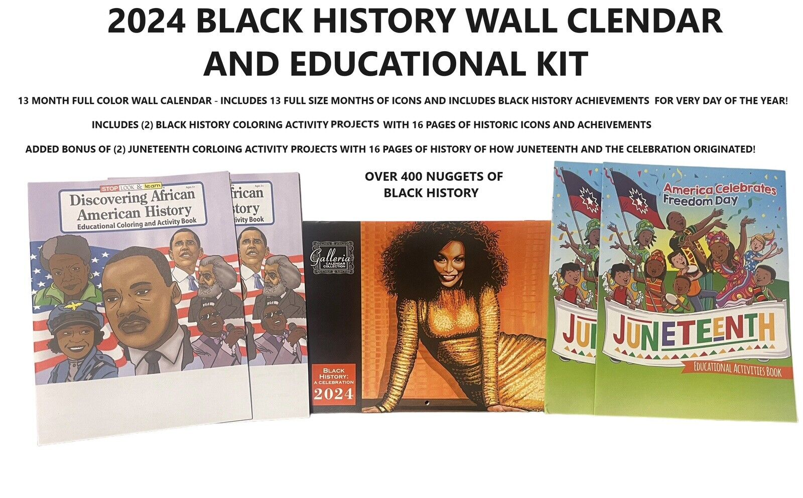 2024 Black History Calendar And Educational Kit
