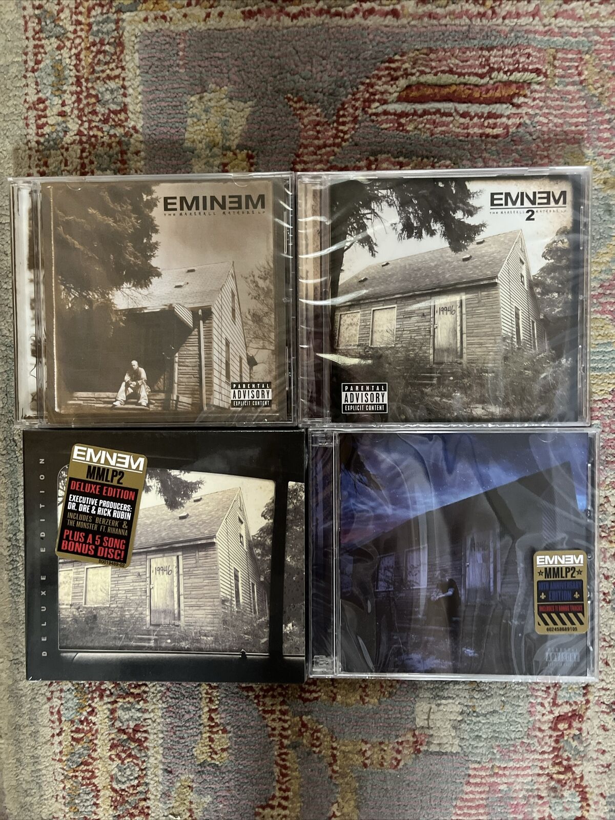 EMINEM 3 SEALED CD Versions Of Marshall Mathers LP 2 MMLP2 (5 CDs) + 1 CD MMLP