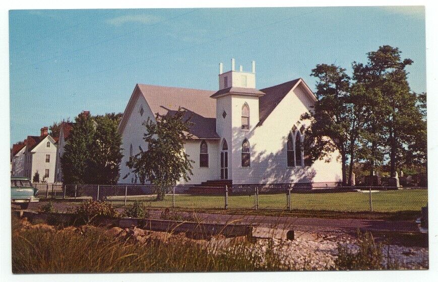 Rhodes Point Smith Island MD Calvary Methodist Church Postcard Maryland
