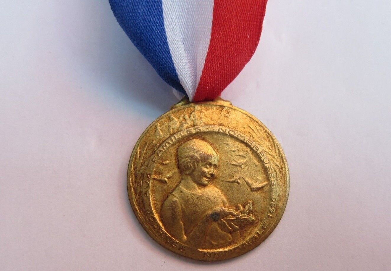 WW1 Rare French Journée Nationale des Mères de Familles Nombreuses Medal