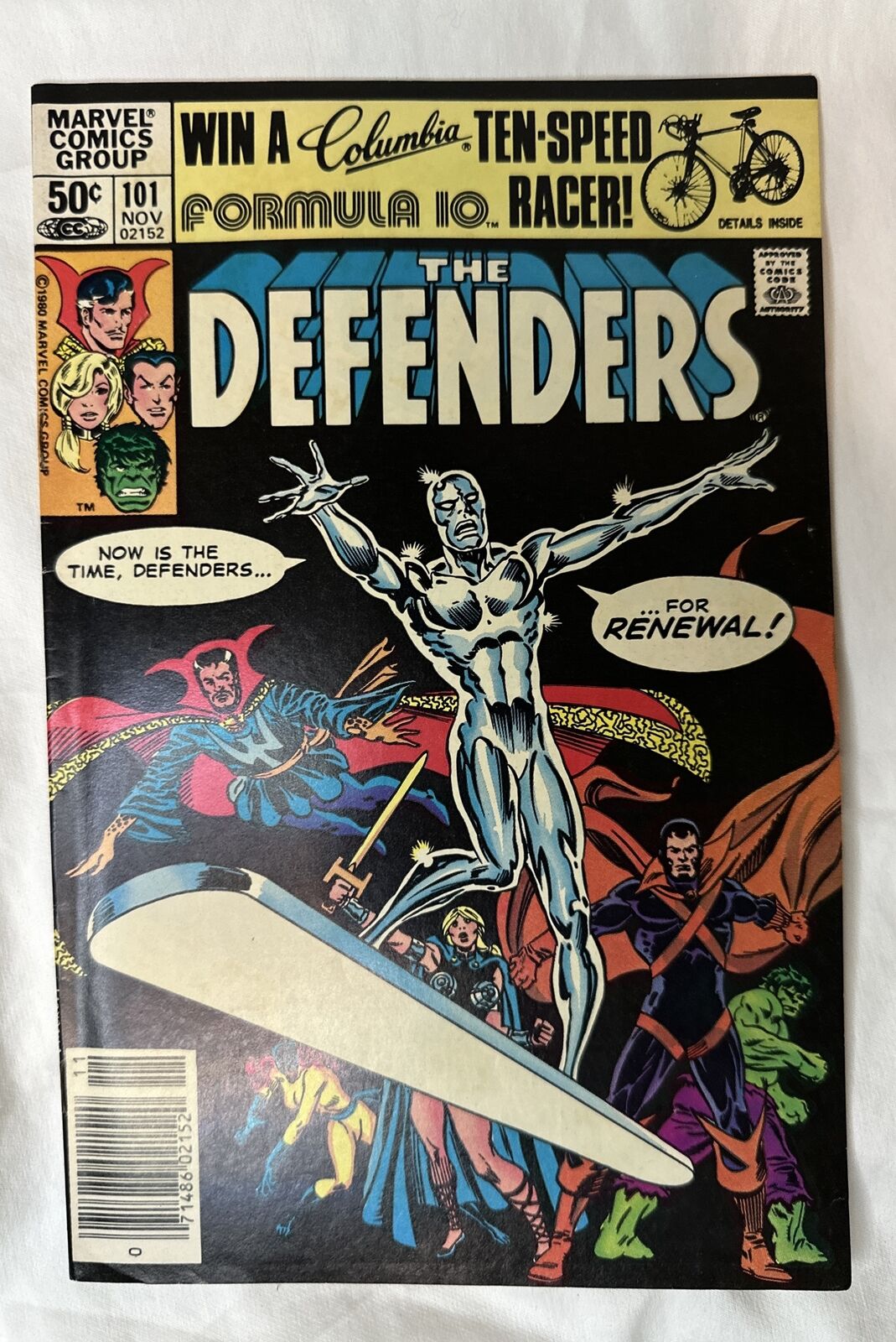 the DEFENDERS #101 1981 SILVER SURFER