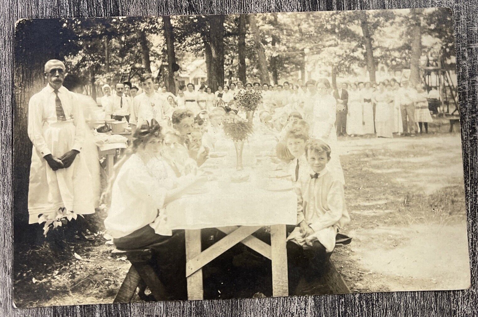 RPPC A Group Of People At A Special Outdoor Event 
