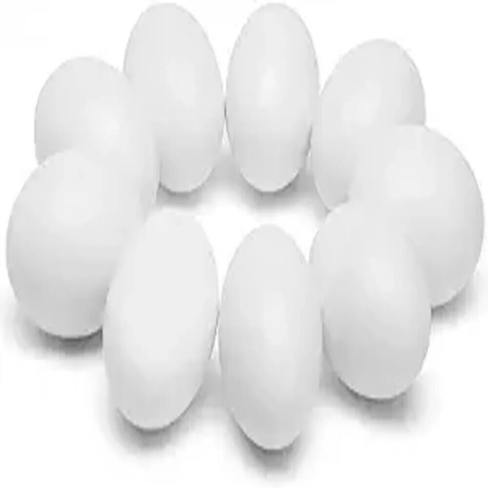 9 huevos de Pascua falsos de madera para manualidades