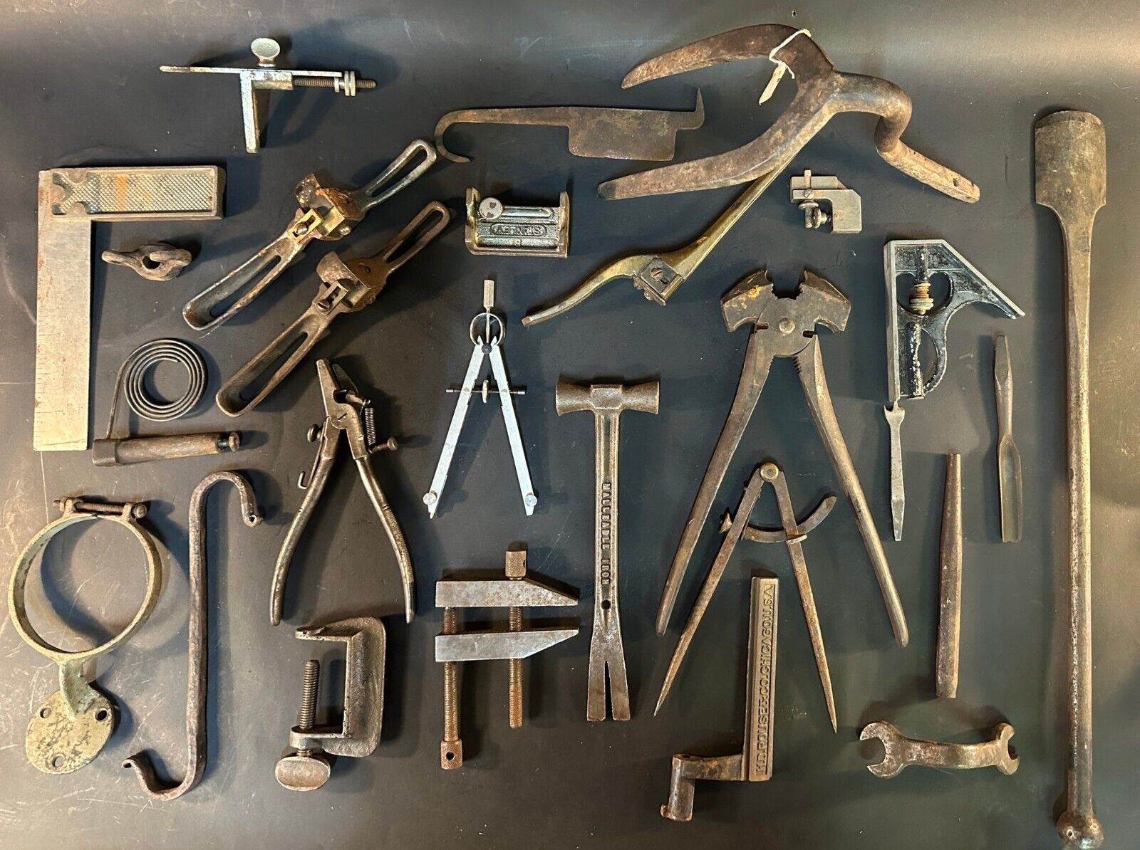 Vintage Lot of Old Metal Tools