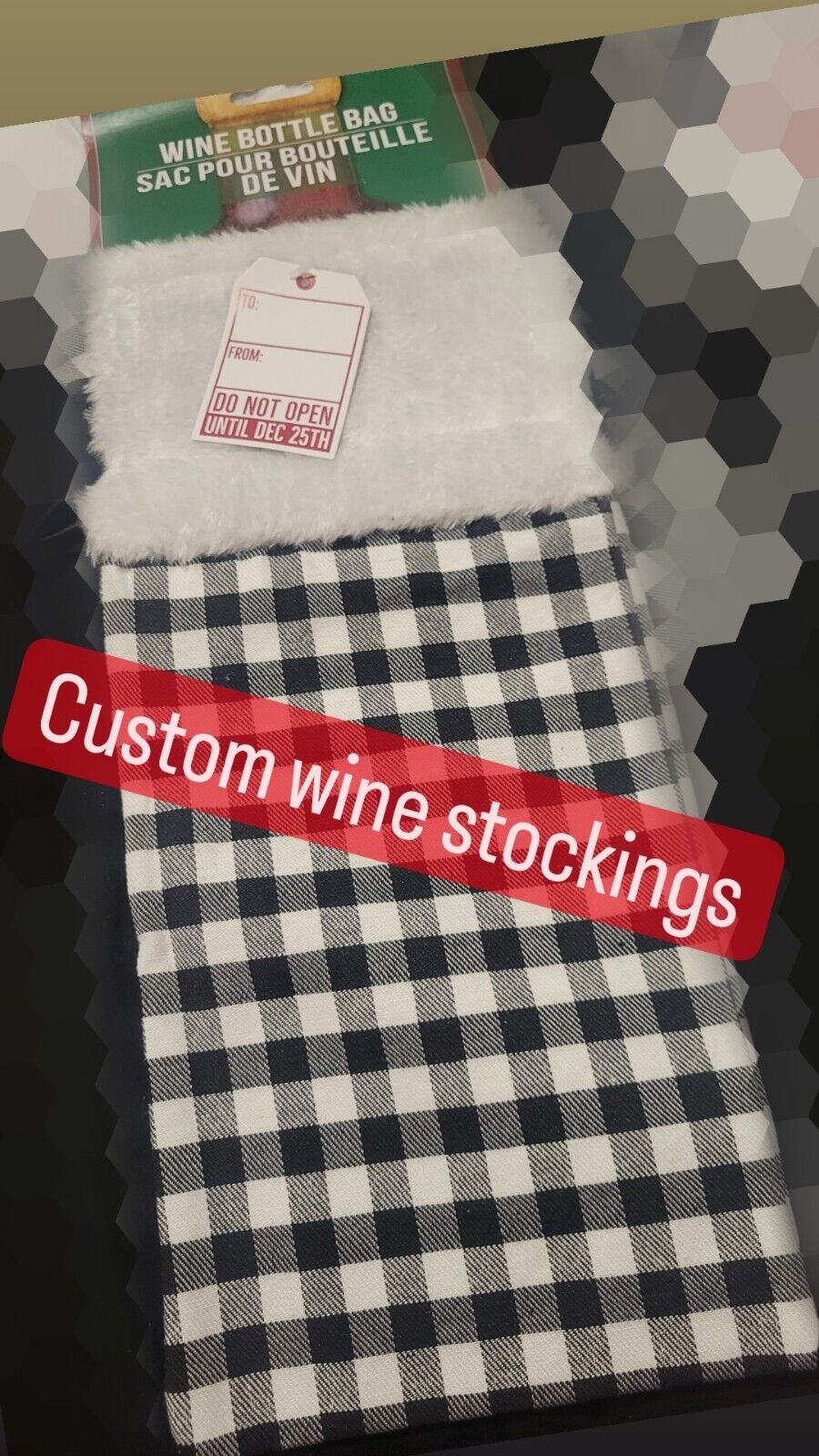 Personalized Wine Stocking 750ml