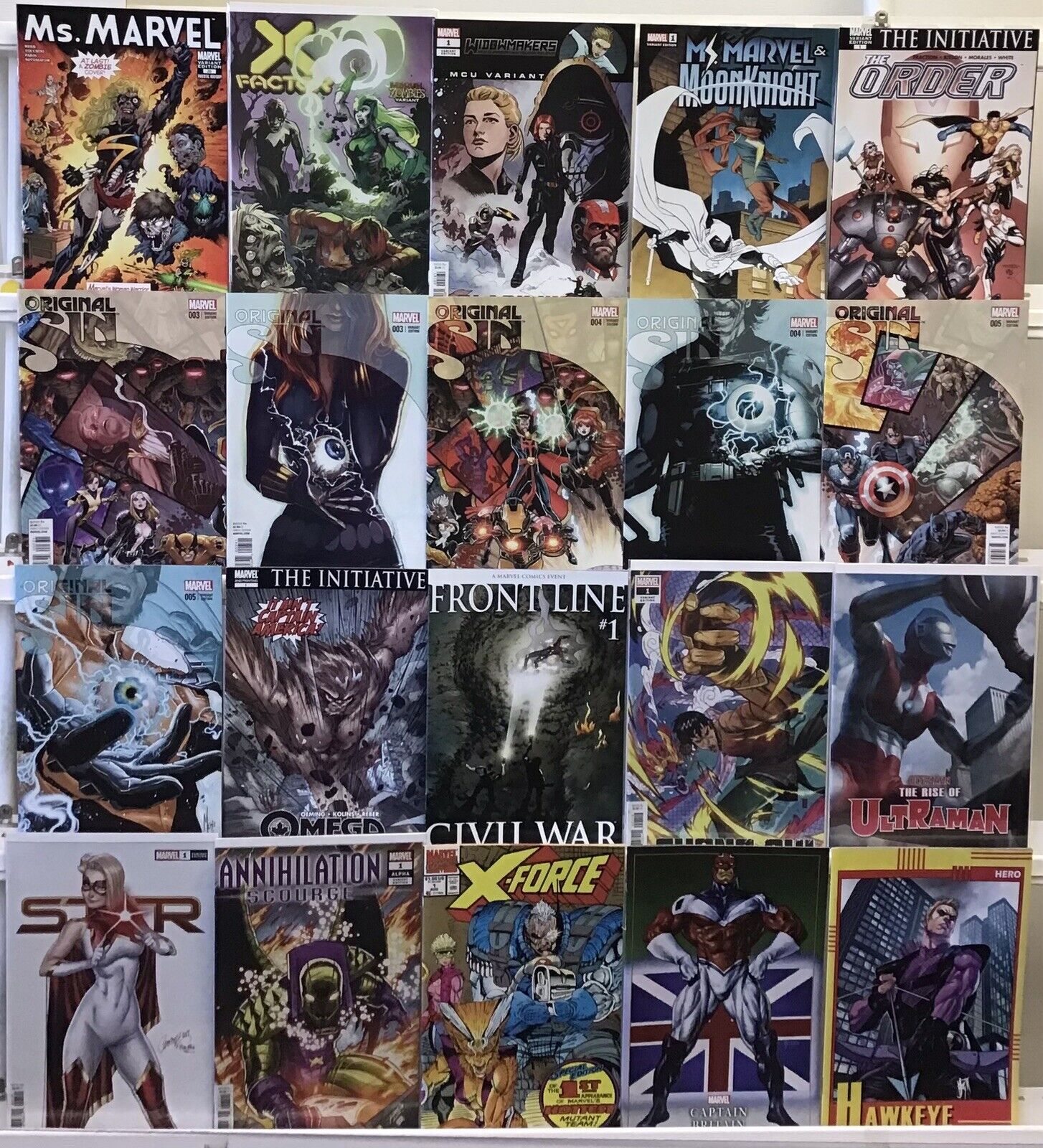 Marvel Comics - Marvel Variants - Original Sin,  Order - Book Lot Of 20