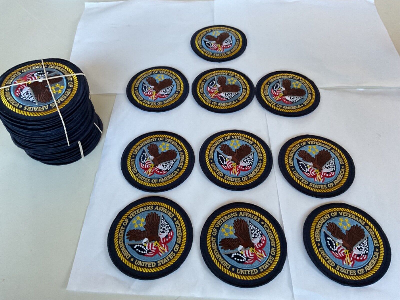 Department Of Veterans Affairs Hat,vest,jacket size collectible patch 10 pieces