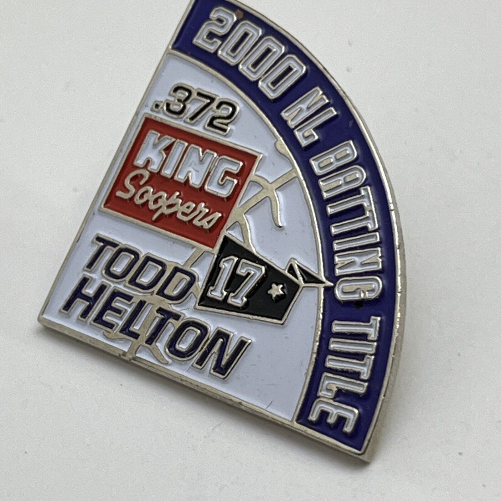 Todd Helton Colorado Rockies 2000 NL Batting Title Coors Field Lapel Hat Pin