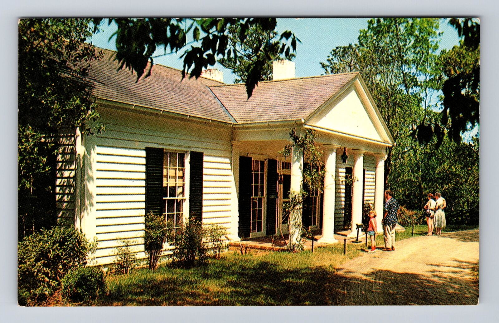 Warm Springs GA-Georgia, The Little White House, Vintage Souvenir Postcard